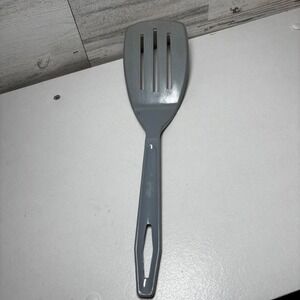 Gray Slotted Spatula Turner Kitchen Utensil nylon vintage‎